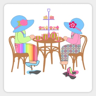 Little Ladies Tea Party Magnet